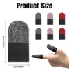 Finger Sleeves for Gaming,6 Pack Gaming Finger Sleeves,Black Thumb Sleeve
