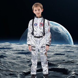 Raveparty Astronaut Costume, Space Costume for Children, Adults, Carnival Costume for Men, Fancy Dress Costumes for Cosplay, Carnival Party (Children, S)