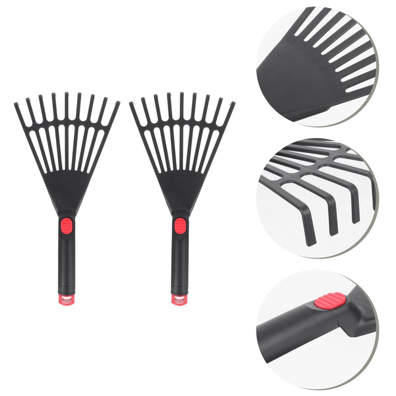Angoily Hand Rake Garden Tool Pack of 2 Plastic Hand