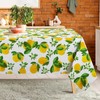 Arquiel Lemon Yellow Rectangular Tablecloth Wipe Clean PVC Waterproof Oilproof