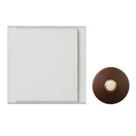 NuTone Line Voltage Wired Doorbell, (1) LED Lighted Oil Rubbed Bronze Pushbutton