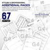 G4GADGET 2025 A4 Week To View Blue Diary Week On
