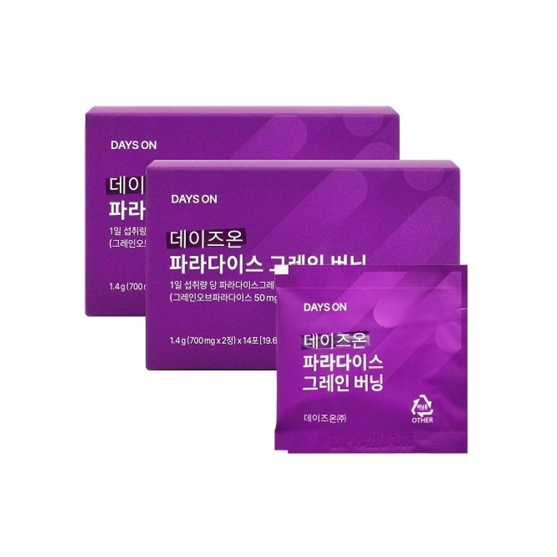 Days On 데이즈온 파라다이스 그레인 버닝 700mgX2정X14포X2개 Days On Paradise