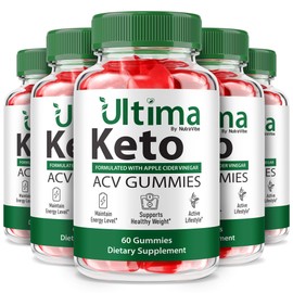 (5 Pack) Ultima Keto ACV Gummies – Ultimate Apple Cider Vinegar & Electrolytes-Inspired Gummy with Balanced Support for Active Lifestyle, Hydration & Body Goals | Delicious, Easy-to-Chew (300 Gummies)