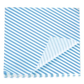 QUARKZMAN 200 Stück Quadratische Streifen Wachspapierblätter 11,81" x 11,81" Ölabsorbierendes Trockenlebensmittelverpackungspapier für Sandwich Brot Hamburger Verpackung Küche, Blau