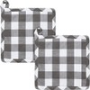 REDBEST Pot Holder Pack of 2 Cotton Grey Size 20