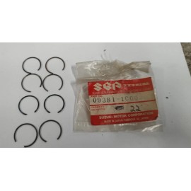 Suzuki New Suzuki OEM Circlip 09381-16002 QTY of 8 Circlips piston pin clip