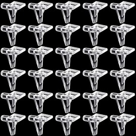 125 Pieces 5 mm Clear Plastic Shelf Support Pegs Holder for Cabinet Furniture Shelf Pin Bookshelf Bracket Easy to Install Nail