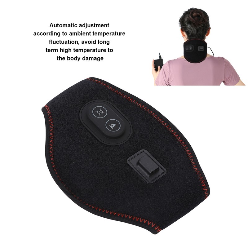 USB Heated Neck Wrap Vibration 3 Gear Temperature Control Electric