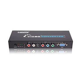 121AV VGA and Component RGB YPbPr + SPDIF/RL to HDMI Converter Scaler(720P/1080P)