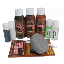 Furniture Leather Max Complete Leather Refinish and Repair Kit/Now with 3 Color Shades to Blend with/Leather & Vinyl Restorer Deep Bold Blacks