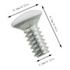 E-outstanding 50-Pack Wallplate Screws White Replacement Wall Plate Mounting Screws