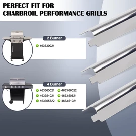 463365021 Grill Parts for Charbroil Performance 4 Burner, DHLG-12 Igniter, G325-0002-W1 Heat Tent, G327-2100-W1 Burner, G428-5102-W1 Carryover Tube for Char-broil Performance 463365522, 463351021.