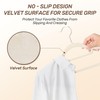 Sishynio Premium Velvet Hangers 30 Pack with Gold Hooks, Non-Slip,