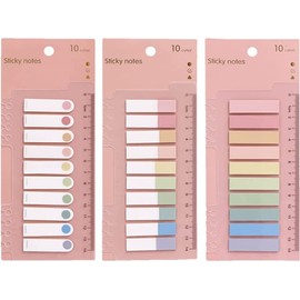 CICILIAYA CICILIAYA 600 Stücke Datei Index Tabs Repositionierbare Tabs Klebrig Beschreibbare Flaggen zum Beschriften und Organisieren von Dokumenten, Papieren, Einreichung, Buch, Ordner Sticky Notes (Color-A)