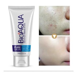 Crema Facial Pure Skin Limpiador De Acné Y Grasa 100gr Full                                                                                           