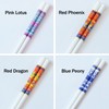 "Halten lenbenslang" Ceramic Chopsticks (10 Pairs) - Red Dragon Design