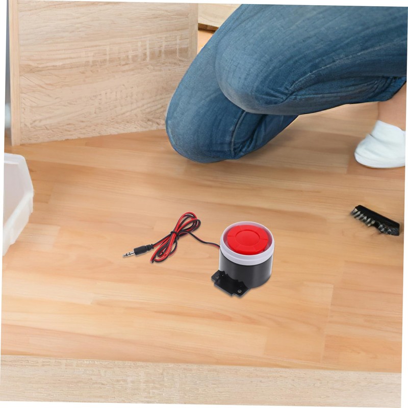 Operitacx Wired Mini Horn Alarm System with Loud Continuous Sound