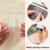 YIKUER Transparent Adhesive Hooks 30 lb(Max), Waterproof and Oilproof Reusable