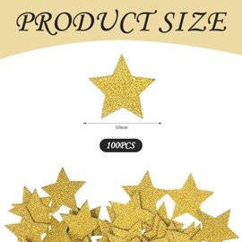CYNOSURETECH 100 Pieces Star Confetti, 3 Cm Glitter Star Confetti, Birthday Party Decoration Confetti, Table Decoration Confetti, Diy Glitter Decoration Confetti