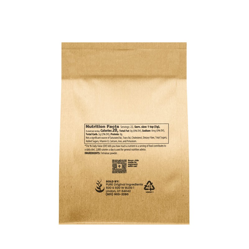 Pure Original Ingredients Trehalose (4 oz) Sugar Substitute, Natural Sweetener,