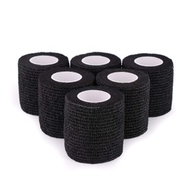 SEADESKY Camouflage Tape Wrap 5CM x 4.5M Camo Form (Pack of 6) (Black Camo)