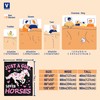Horse Blanket Gift for Girls Women Plush-Just A Girl Who