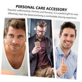 Mikinona Elegant Beard Grooming Tool Handmade from Walnut Soft and Essential Barber Accessory Travel-friendly