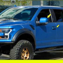 Torox 2019-2020 Ford F150 Std/Ext 2 Door Handle COVERS+Mirror Caps E7 VELOCITY BLUE