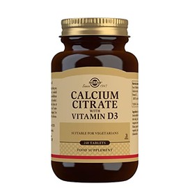 Solgar Calcium Citrate with Vitamin D3 Tablets, 240 Count (Pack of 1)