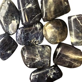 BellaMira Iolite Sunstone Crystal Crystal, Single Polished Stone, Healing Crystal for Power, Inner, Strength, Leadership, Intuition, Self-Confidence, Independence, True self