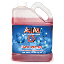 AIM Chemicals Car Wash - High Foam Formula Car Shampoo, Professional Car Wash Shampoo Compatible with Ceramic Coatings - Ideal for Foam Guns - Streak-Free Finish for Detailing - 1 Gal