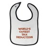 Toddler & Baby Bibs Burp Cloths Funny World's Cutest Tax