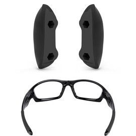 ToughAsNails Standard Fit Black Replacement Nose Pads Pieces for Oakley Straight Jacket 2007 Sunglasses