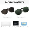 YAMEIZE Polarized Clip-on Frameless Sunglasses Anti-Glare UV400 Protection Flip Up
