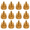 sourcing map 12pcs M3x6mm Knurled Thumb Screw Computer Case Threaded