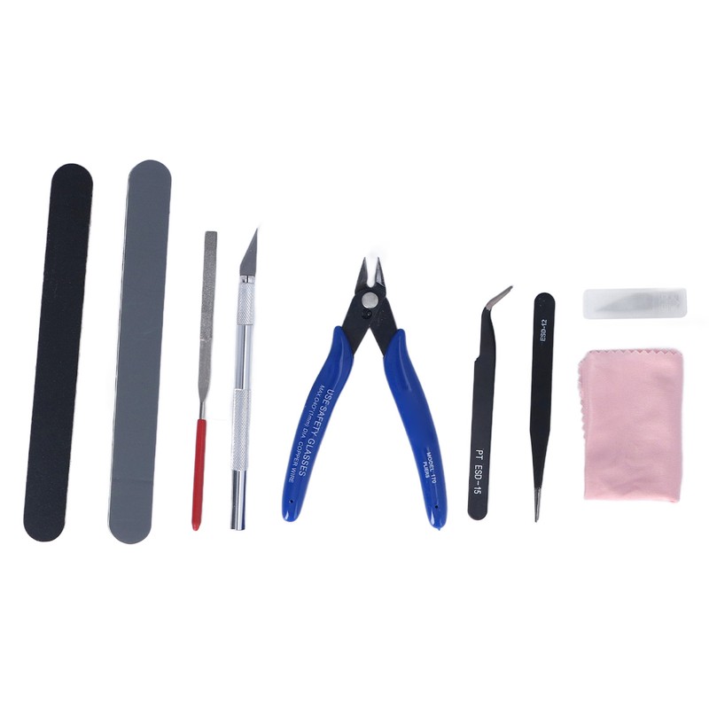 Model Tool Kit Pliers Tweezers File Carving Knife Craft Tools