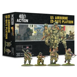 Warlord Games US Airborne D-Day Platoon - 28mm Plastic Bolt Action Miniatures Highly Detailed WW2 Miniatures
