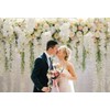 Mocsicka Wedding Flower Backdrop Wall Floral Bridal Shower Backdrops for
