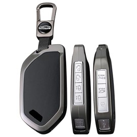 Funda de metal de protección completa compatible con Kia Telluride 2024 2025 Sorento 2024 2025 K4 K5 GT-LINE EV9 2025 Sportage Carnival 2026 - Llavero de piel 5/6/7/8/9 botones, A2, color