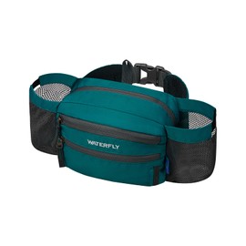 WATERFLY Fanny Pack Waist Bag: Waist Pack for Women Men with Two Water Bottle Holder Hiking Fanny Pack for Running Walking DogWalking Travel Cycling