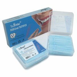 ToSSme® Disposable Plastic Toothpicks Dental Picks Portable Travel toothpicks Practical Toothpicks Tool 500 Count