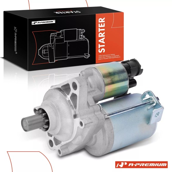 A-Premium 1Pc Starter Motor 1.6KW 12V CW 9Teeth for Honda