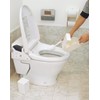 Towa Sangyo FL Sanitary Box, Bathroom Corner Pot, White