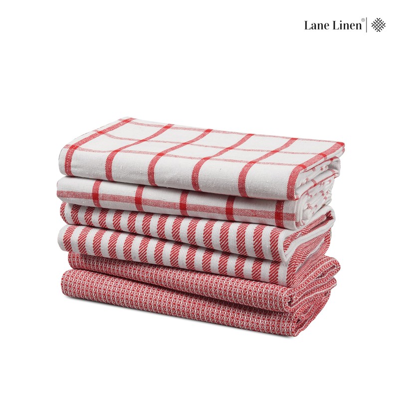 LANE LINEN Kitchen Towels Set - Pack of 4 100%
