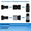 NBPLUS Outboard Engine Flush Kit for Yamaha Quick Connect Adapter,