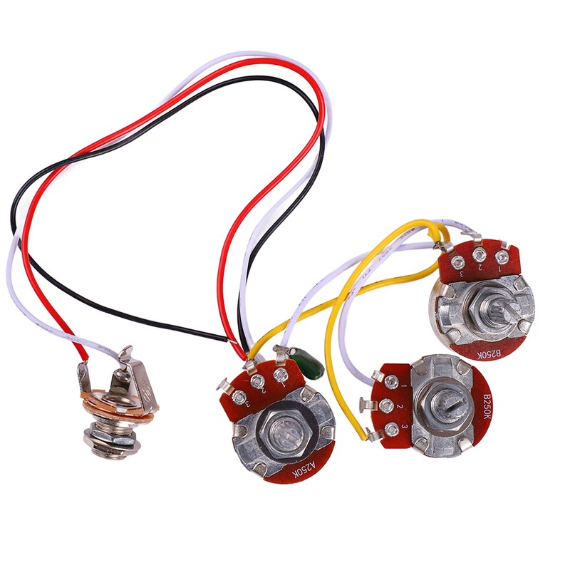 Guitar Potentiometer Kit Jazz Bass Wiring Harness 1 Volume 2