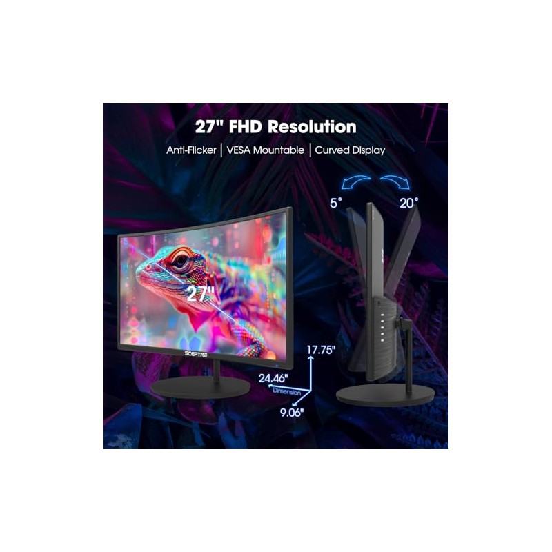 Sceptre Sceptre Curved 27" FHD 1080p 75Hz LED Monitor HDMI