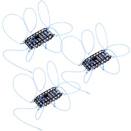 KRAKEN SUPPLY CO 3 Pack Crab Snare Trap Loop Trap Casting for Fishing Pole Dungness Rock Blue Crabs 6 Loops CA, OR, WA Compliant (Snare, 3)