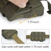 TOPTACPRO Tactical MOLLE Admin Panel Pouch Small Chest Pocket for